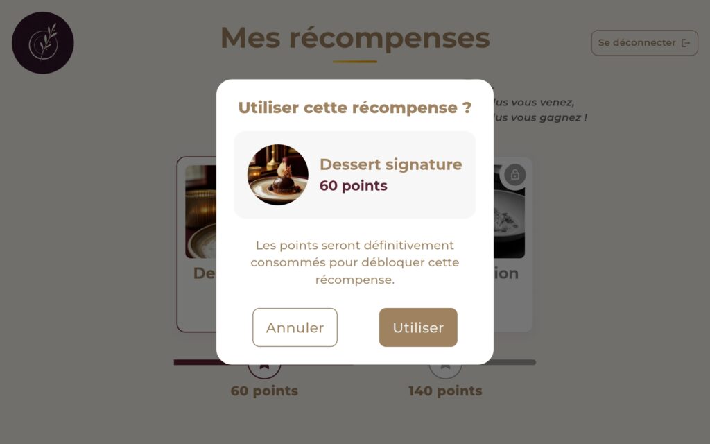 Myfidely récompenses